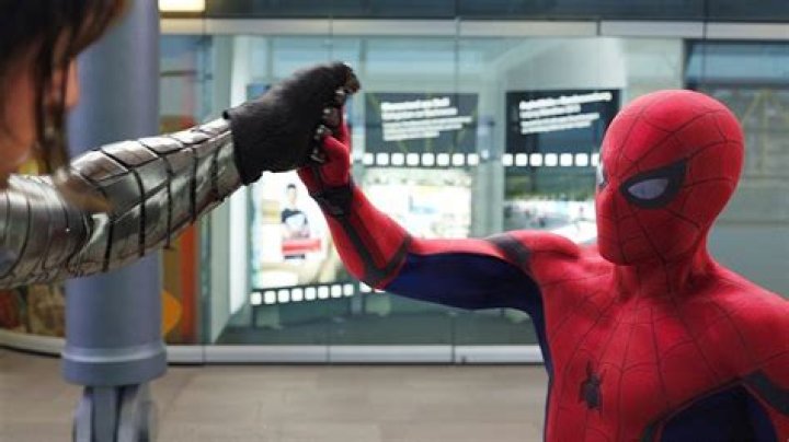 How was Spider Man able to stops Bucky's punch?