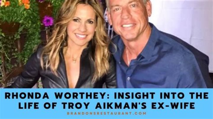 Meet Rhonda Worthey: The Ex-Wife of Troy Aikman and Her Life After Divorce